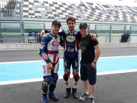 Magny Cours con i fratelli Lowes: Sam a dx Moto 2 e Alex a sx SBK